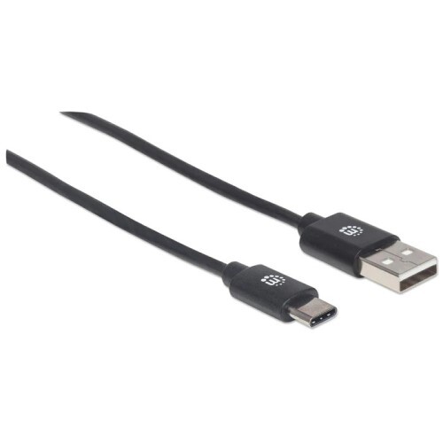 CABLE USB 2.0 TYPE-A MALE TO TYPE-C MALE 6 FT BLACK