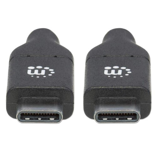 CABLE USB 2.0 TYPE-C MALE TO TYPE-C MALE 6 FT BLACK