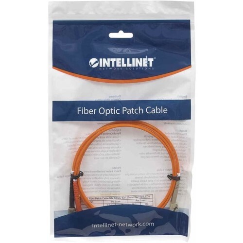 FIBEROPTIC PATCH CABLE DUPLEX MULTI-MODE LC/ST 50/125 UM OM2 66.0 FT ORANGE