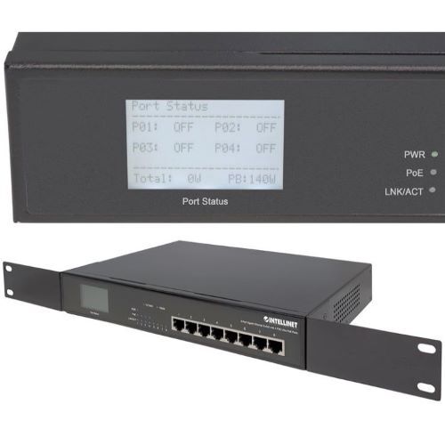 SWITCH 8-PORT GIGABIT ETHERNET WITH FOUR ULTRA POE
