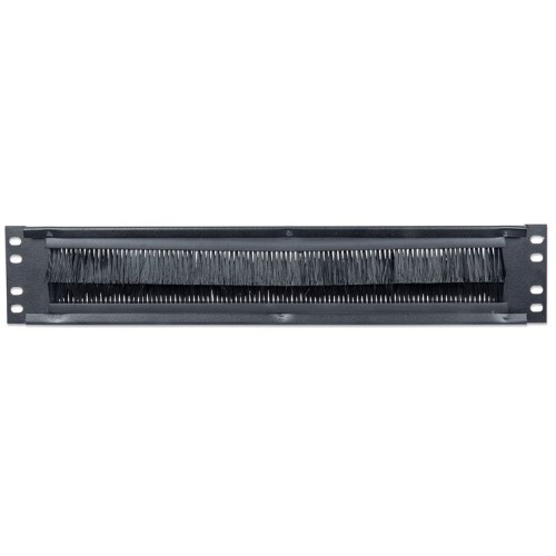 RACK PANEL 19" CABLE ENTRY WITH BRUSH INSERT 2U