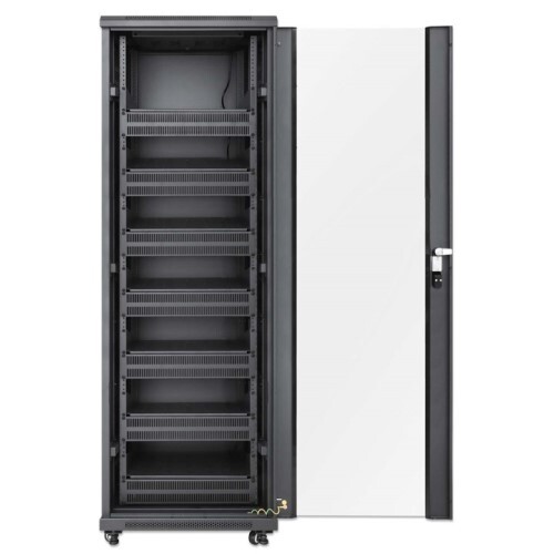 RACK CABINET 38U PRO LINE WITH INTEGRATED FANS 7 RACK SHELVES / CASTERS AND FEET / TEMPERED GLASS DO