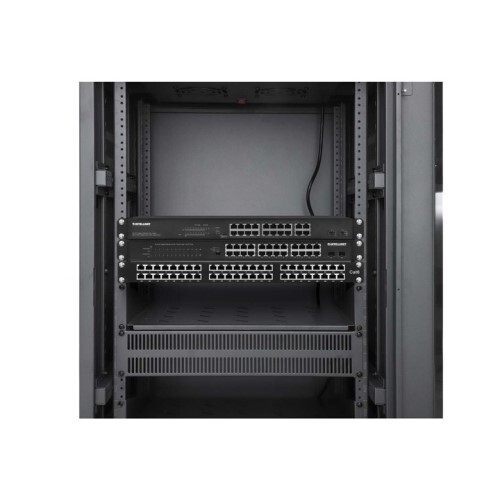 RACK CABINET 42U PRO LINE WITH INTEGRATED FANS 9 RACK SHELVES / CASTERS AND FEET / TEMPERED GLASS DO
