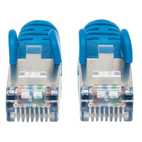 CABLE CAT6A PATCH SHEILDED 50FT BLUE