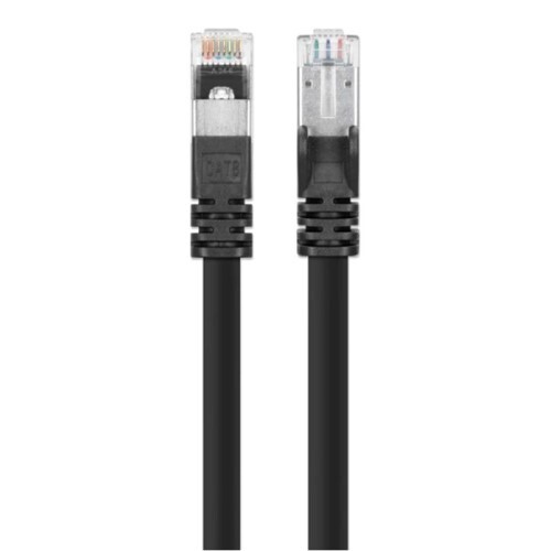 CABLE CAT8.1 PATCH SHEILDED 40G 2 GHZ 24 AWG STRANDED 10FT BLACK