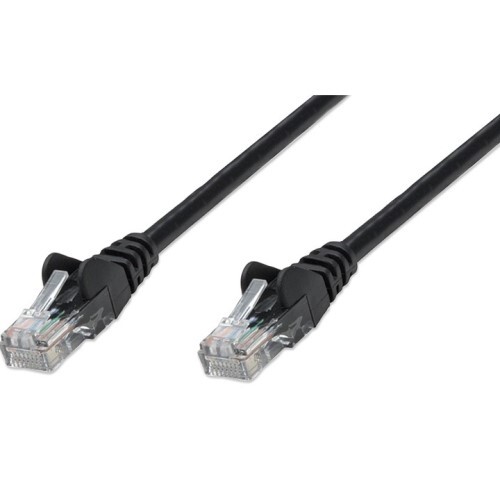 CABLE CAT5E BOOTED BLACK 0.5FT