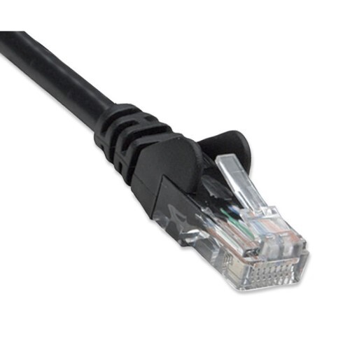 CABLE CAT5E BOOTED BLACK 2FT