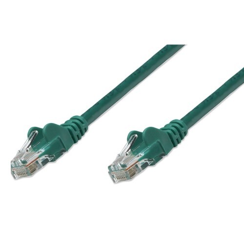 CABLE CAT5E BOOTED GREEN 100FT