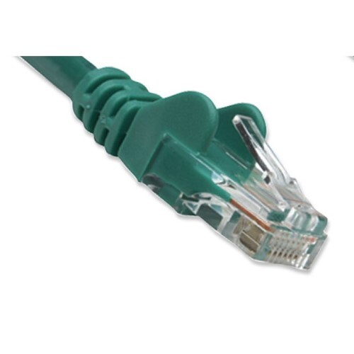 CABLE CAT5E BOOTED GREEN 35FT