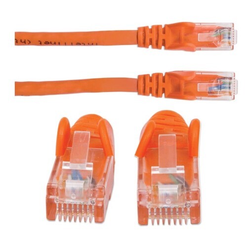 CABLE CAT6 BOOTED ORANGE 35FT