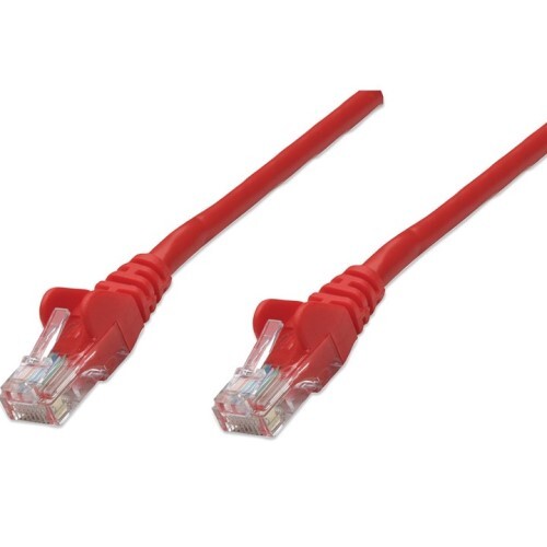 CABLE CAT6 BOOTED RED 0.5FT
