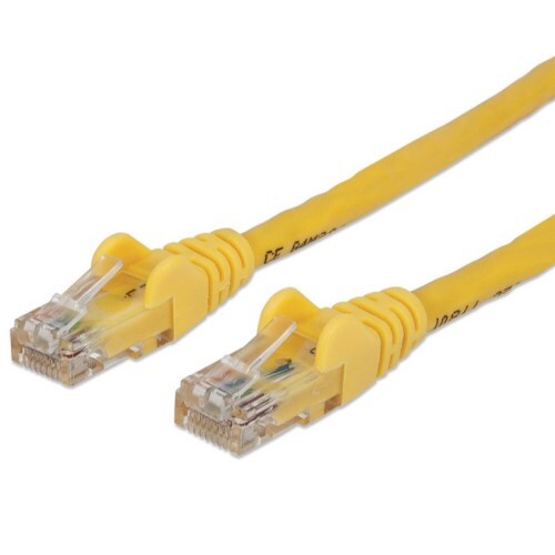 CABLE CAT6 BOOTED YELLOW 100FT