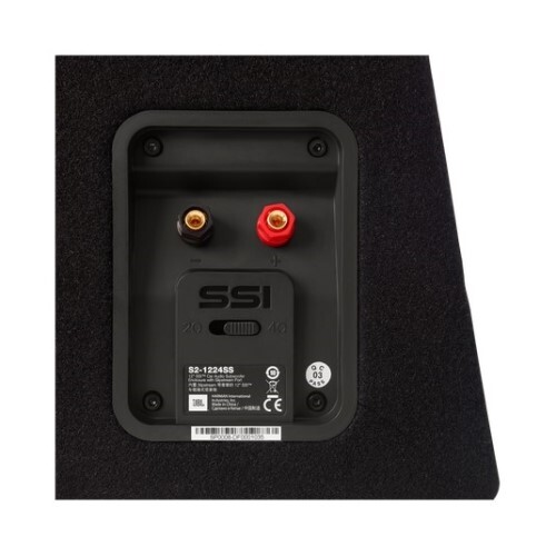 SUBWOOFER 12" S2-1224 WITH ENCLOSURE AND SSI (SELECTABLE SMART IMPEDANCE) SWITCH FROM 2 TO 4 OHM