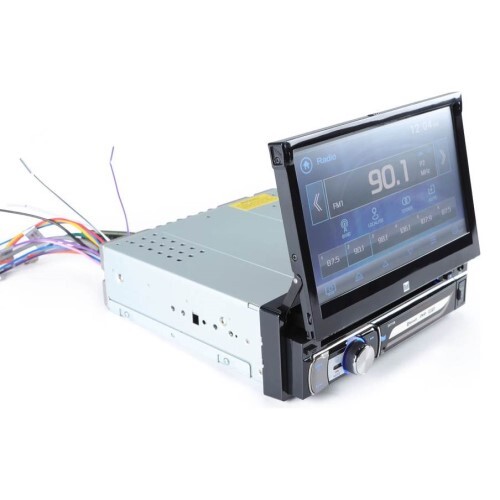 RECEIVER 7" DVD DDIN INSTLLATION WITH SLIDE OUT SCREEN