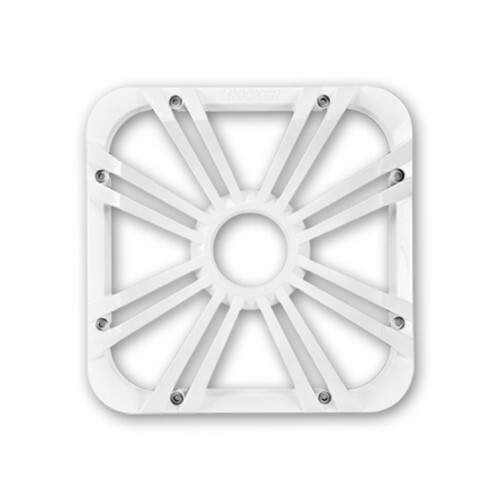 GRILLE 10-INCH (25CM) SQUARE SUBWOOFER GRILLE, LED, WHITE