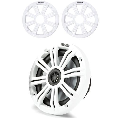 SPEAKER  6.5" MARINE COAXIAL SPEAKERS WITH 3/4" TWEETERS, 4 OHM, CHARCOAL AND WHITE GRILLES