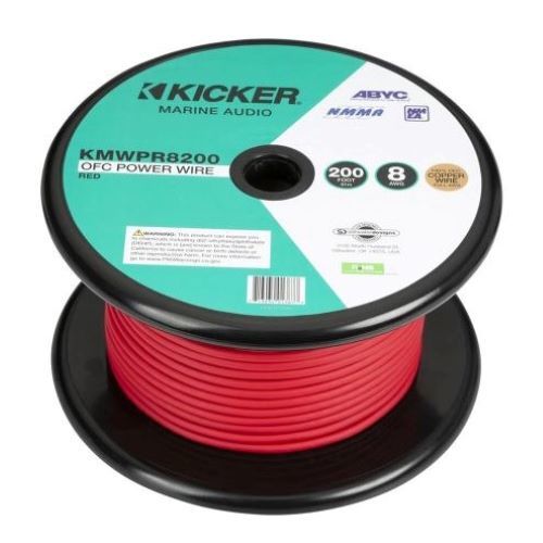 POWER WIRE MARINE 8AWG, 200FT, RED