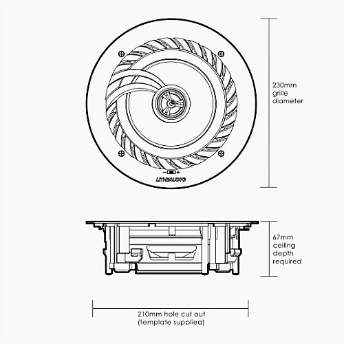 SPEAKER 6.5“  LOW PROFILE PASSIVE CEILING