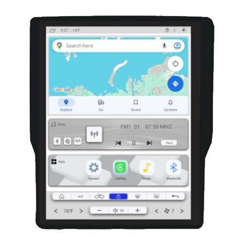 RADIO TABLET LITE VER II SERIES T-STYLE OLD DODGE RAM 12.1" 12M SP 2014-18 OLD DODGE RAM 13.0 WIRELE