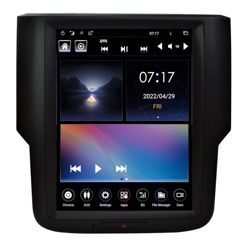 RADIO/TABLET 10.4" GEN IV T-STYLE DODGE RAM 2014-2018 DODGE RAM W/4" OR 8" MONITOR ANDROID 9.0 W/HDM