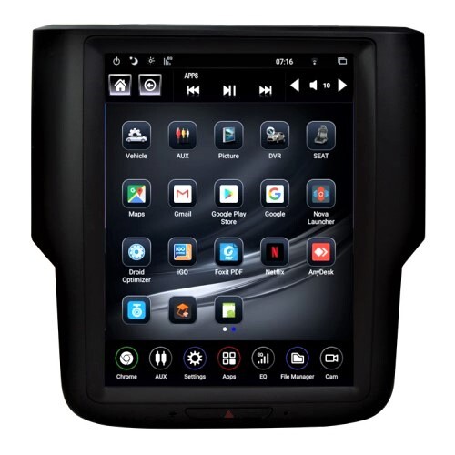 RADIO/TABLET 10.4" GEN IV T-STYLE DODGE RAM 2014-2018 DODGE RAM W/4" OR 8" MONITOR ANDROID 9.0 W/HDM