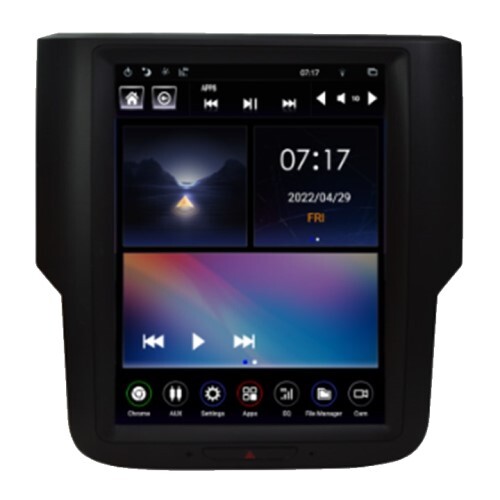 RADIO TABLET GEN V T-STYLE DODGE RAM 10.4" 2014-18 DODGE RAM W/4"/8" MONITOR ANDROID 9.0 W/HDMI OUT,