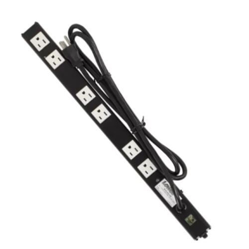 POWER STRIP 15A X 6 OUTLETS WITH SURGE SUPPRESSION