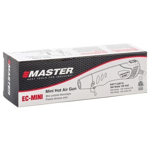 Master Appliance EC-Mini - Heat Gun w/Heat Shrink Tube, 640F, 9.9 CFM