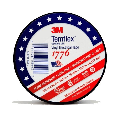 TAPE VINYL ELECTRICAL 3/4" X 60FT SINGLE ROLL