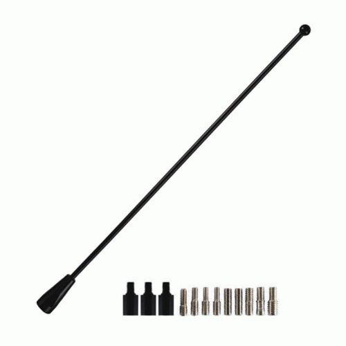 ANTENNA BLACK STEEL REPLACEMENT MAST - 8 INCH
