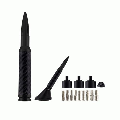 ANTENNA BLACK CARBON FIBER WRAP - .50 CALIBER REPLICA ANTENNA - 5.5"