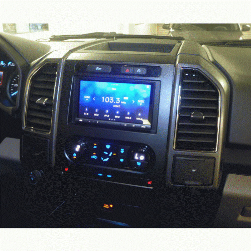 KIT DASH FORD F150 2015-2017 W/SINGLE ZONE CLIMATE CONTROL TURBO TOUCH SINGLE OR DOUBLE-DIN CHARCOAL