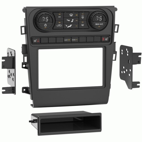 KIT DASH FORD FUSION W/ MANUAL CLIMATE CONTROL 2013-2019 SINGLE OR DOUBLE-DIN BLACK