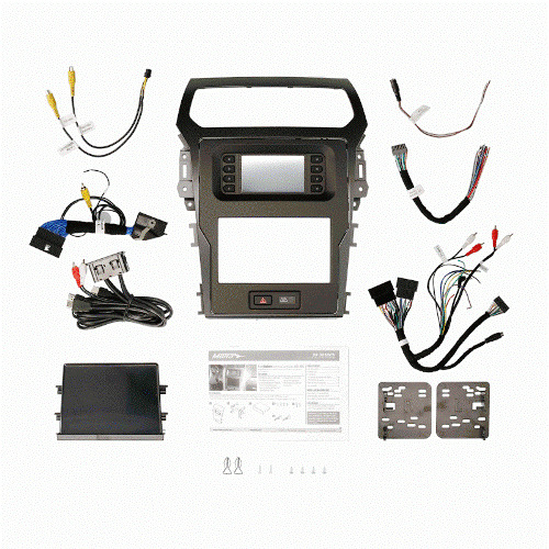 KIT DASH FORD EXPLORER W/ 8" TOUCHSCREEN TURBO TOUCH 2011-2015 SINGLE OR DOUBLE-DIN CHARCOAL