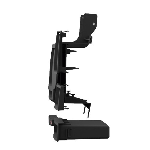 INSTALLATION KIT HIGHLANDER 08-12 DIN/DDIN WITH NAV BLACK