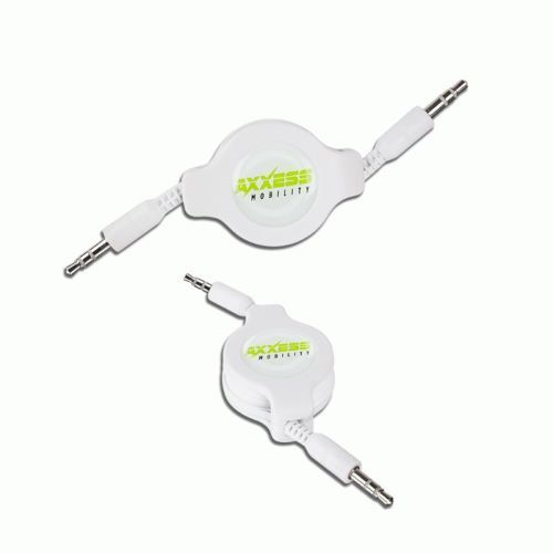 CABLE 3.5 MINI JACK RETRACTABLE EXTENSION CABLE - 46IN
