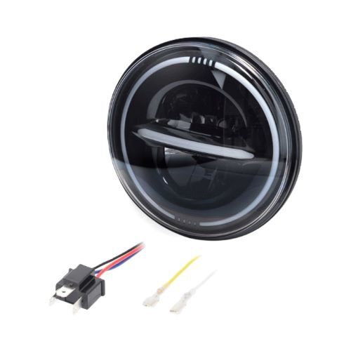 HEADLIGHT 7" REFLECTOR LED HEADLIGHT W/HALO