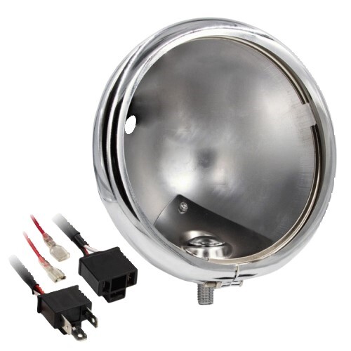 HEADLIGHT CHROME HEADLIGHT HOUSING BUCKET MULTI FIT - 5.75"