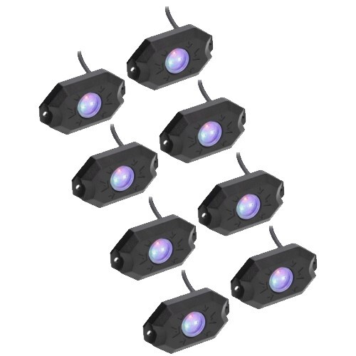 ROCK LIGHT KIT DAYTONA RGB APP CONTROLLED - 8 PACK