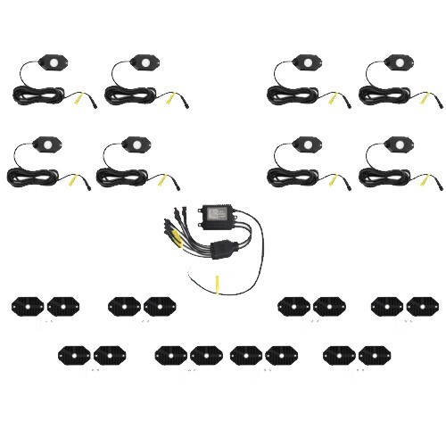 ROCK LIGHT KIT DAYTONA RGB APP CONTROLLED - 8 PACK