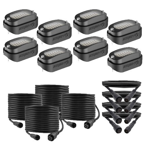 LIGHT KIT CHASING WIDE ANGLE ROCK  8 PACK 3.6 WATT