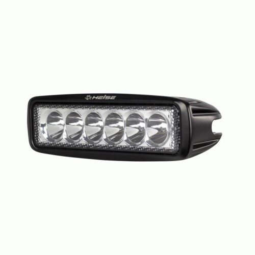 LIGHT DRIVING SINGLE ROW 6 LED 18 WATT BLACK