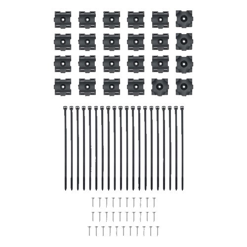 CLAMP SET 100-PIECE 4GA TO 1/0GA MODULAR CABLE MANAGEMENT CLAMP SET