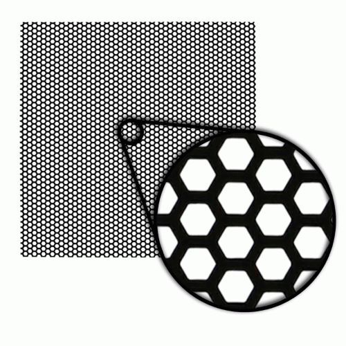 GRILLE METAL MESH MATERIAL HONEYCOMB HEX PATTERN 18" X 18" SQUARE