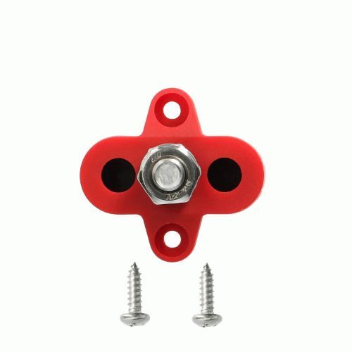 SINGLE TERMINAL STUDS M8 5/16? RED