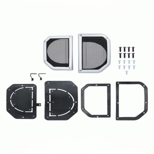 GRILLE LOWER DASH SPEAKER GRILLE CUT-INS - FITS SELECT JEEP WRANGLER JL AND GLADIATOR JT 2024-UP