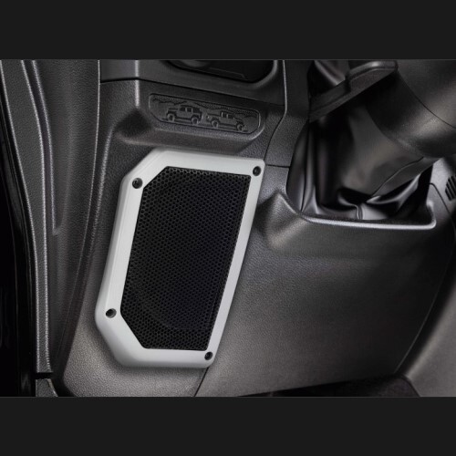 GRILLE LOWER DASH SPEAKER GRILLE CUT-INS - FITS SELECT JEEP WRANGLER JL AND GLADIATOR JT 2024-UP