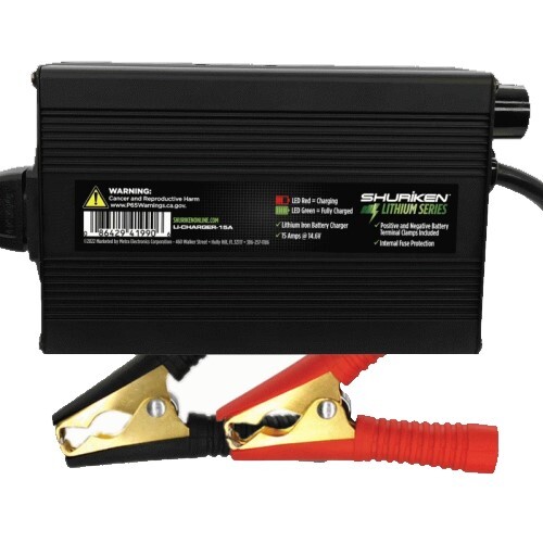 BATTERY 15 AMP LITHIUM BATTERY CHARGER