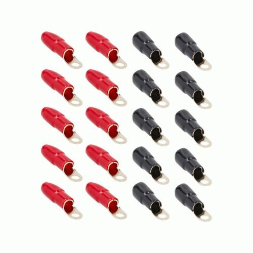 RING TERMINAL RAPTOR 1/0 AWG 3/8 INCH GOLD RING TERMINAL - 20 PK