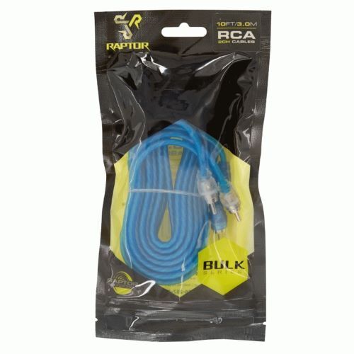 CABLES R2 RAPTOR RCA 2-CHANNEL R2 AUDIO CABLE - BULK SERIES 10 ft